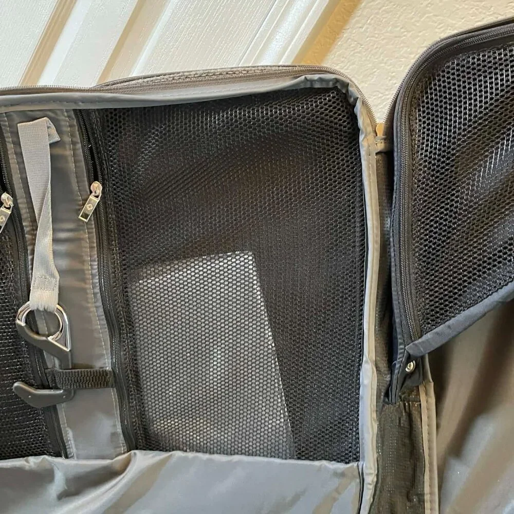 Samsonite tweed folding garment bag